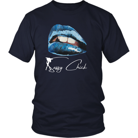 Blue Lips T-Shirt - Shop Sassy Chick