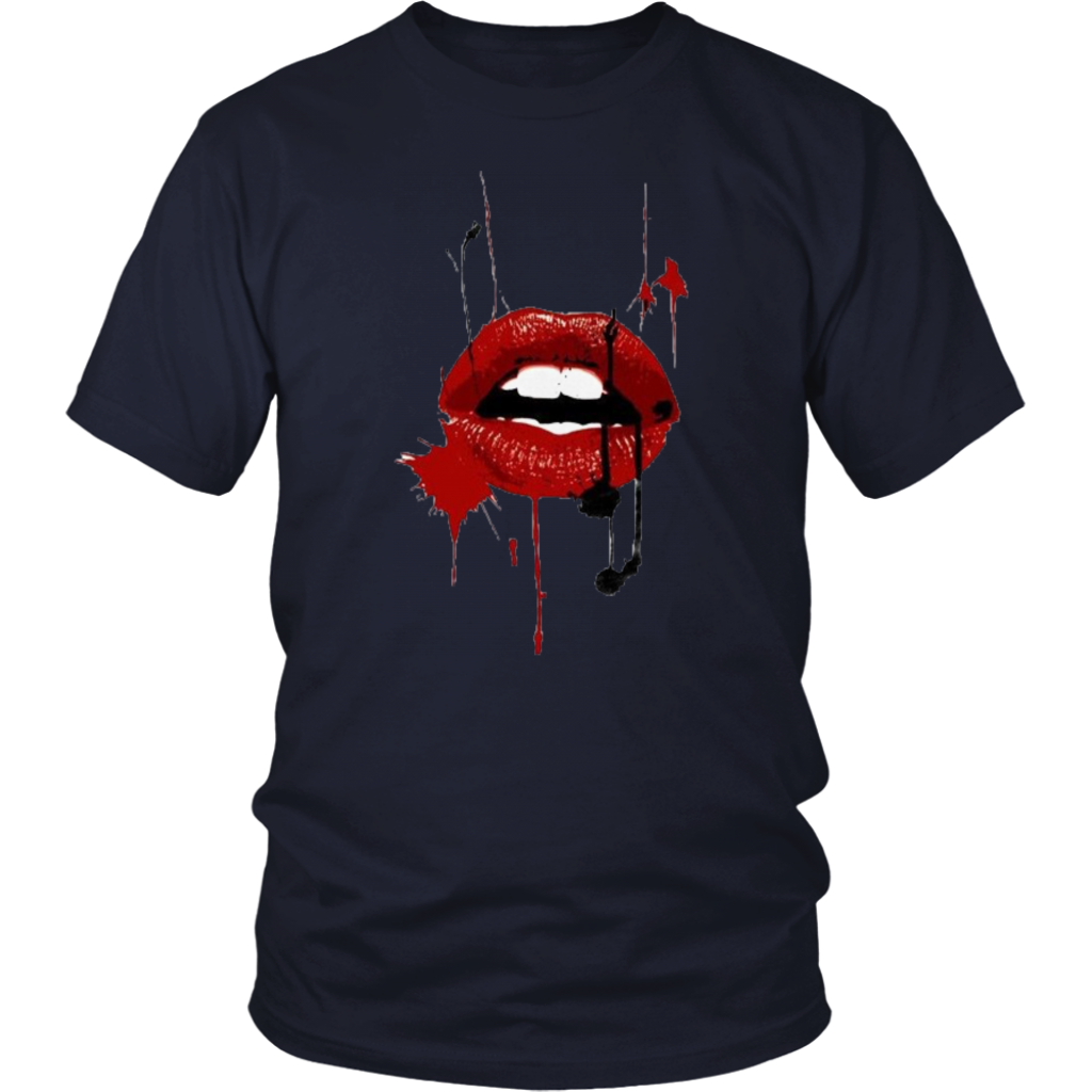 Black Red Lips T-Shirt - Shop Sassy Chick