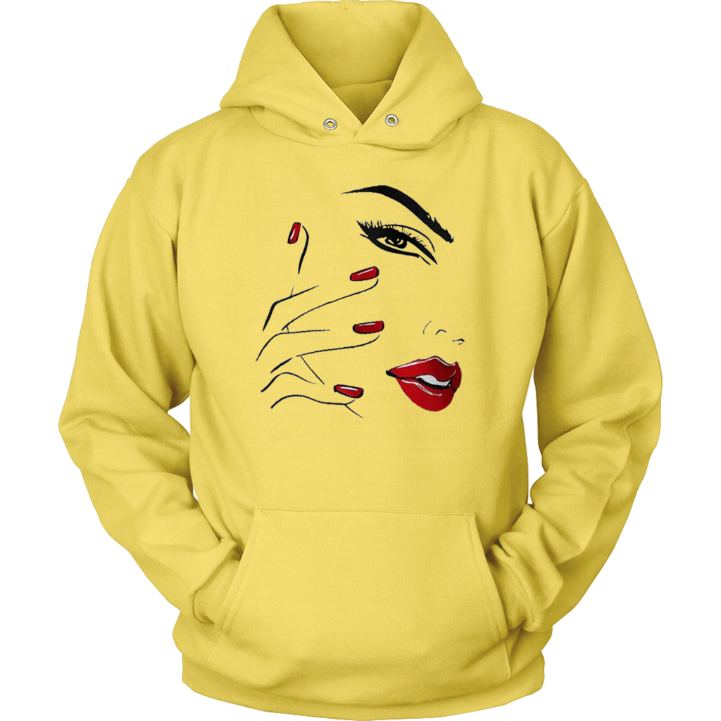 Red Nail Lips Hoodies - Shop Sassy Chick