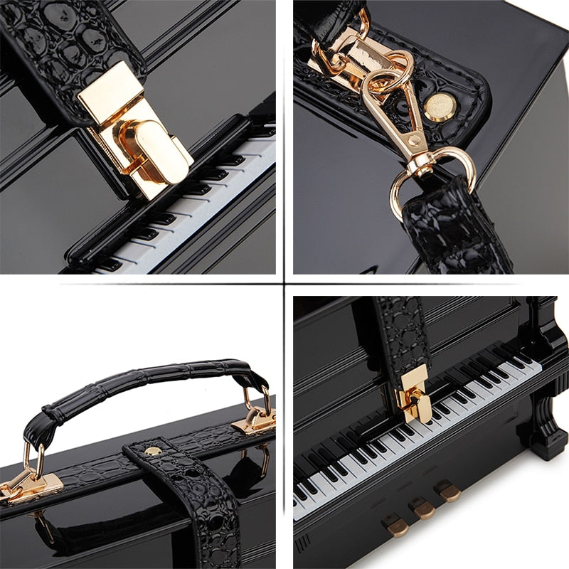 Details of Grand Piano 3D Shape Handbag