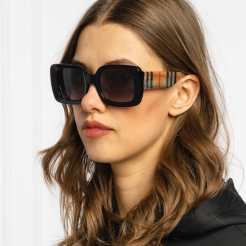 Vintage Classic Big Frame Square Sunglasses