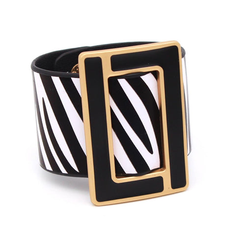 Geometric Wrap Leather Bracelet