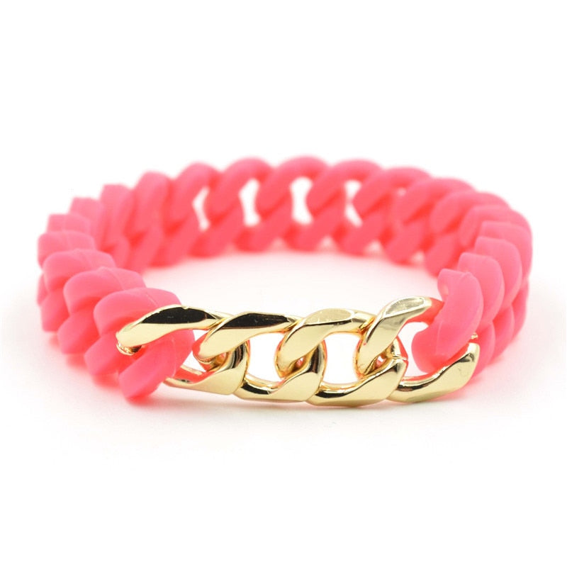Silicone Twist Energy Chain Bracelet