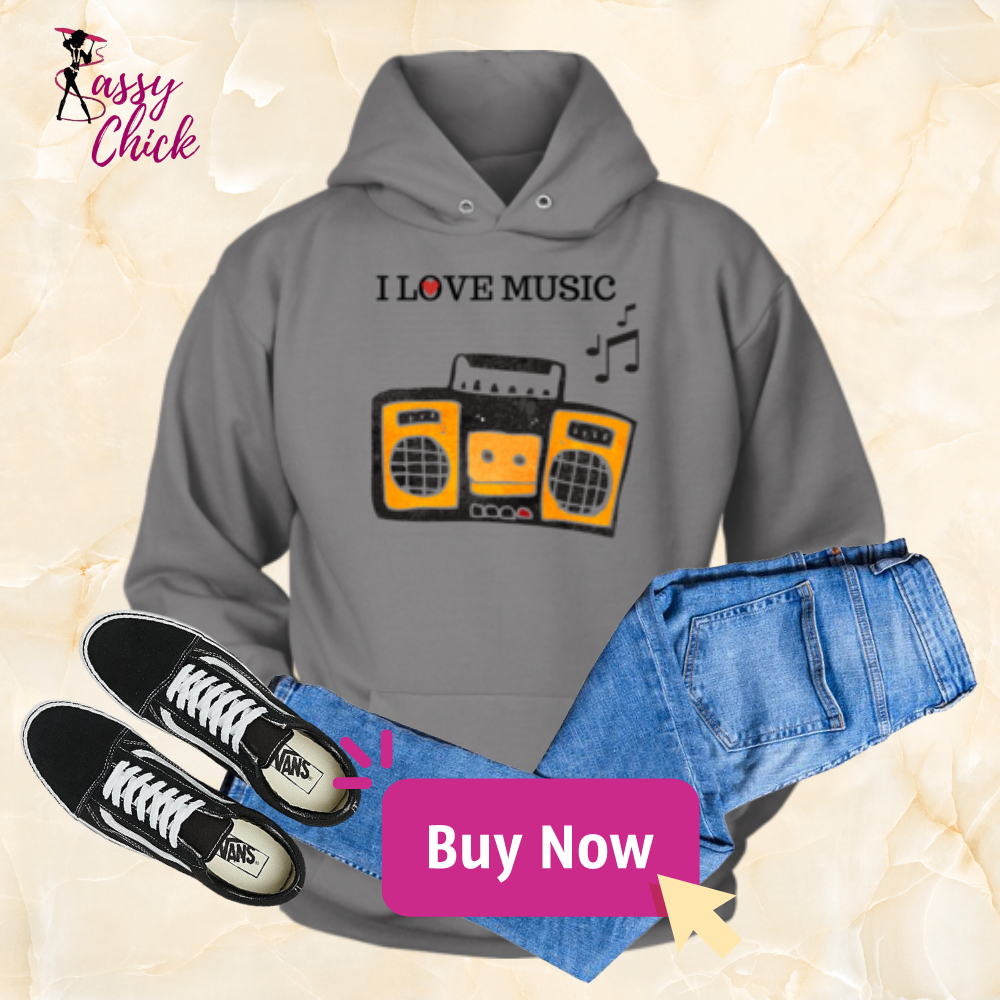 I Love House Music Hoodie