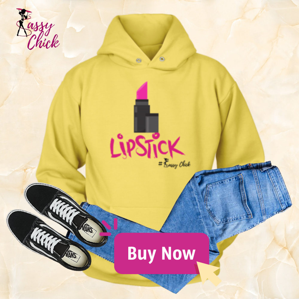 Sassy Pink Lipstick Hoodie