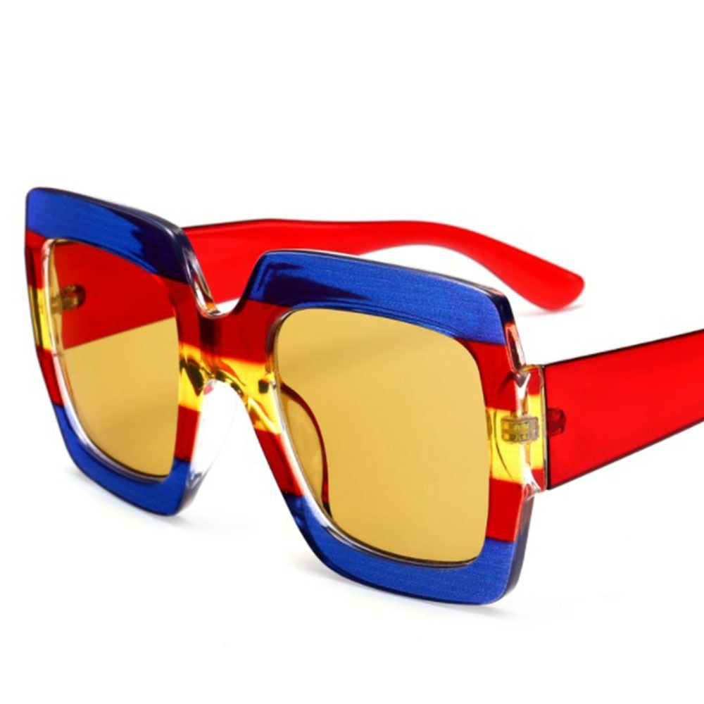 Three Colors Square Sunglasses