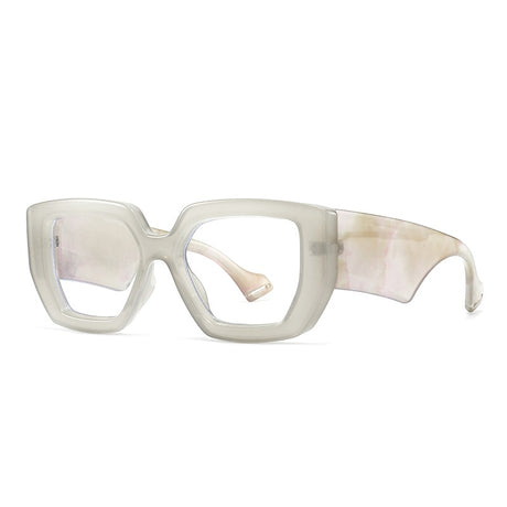 Colorful Square Polygon Frame Glasses