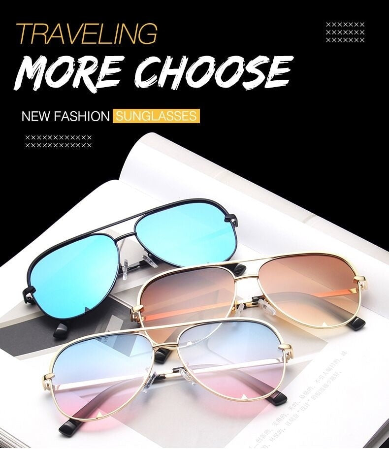 Vintage Retro Aviator Sunglasses