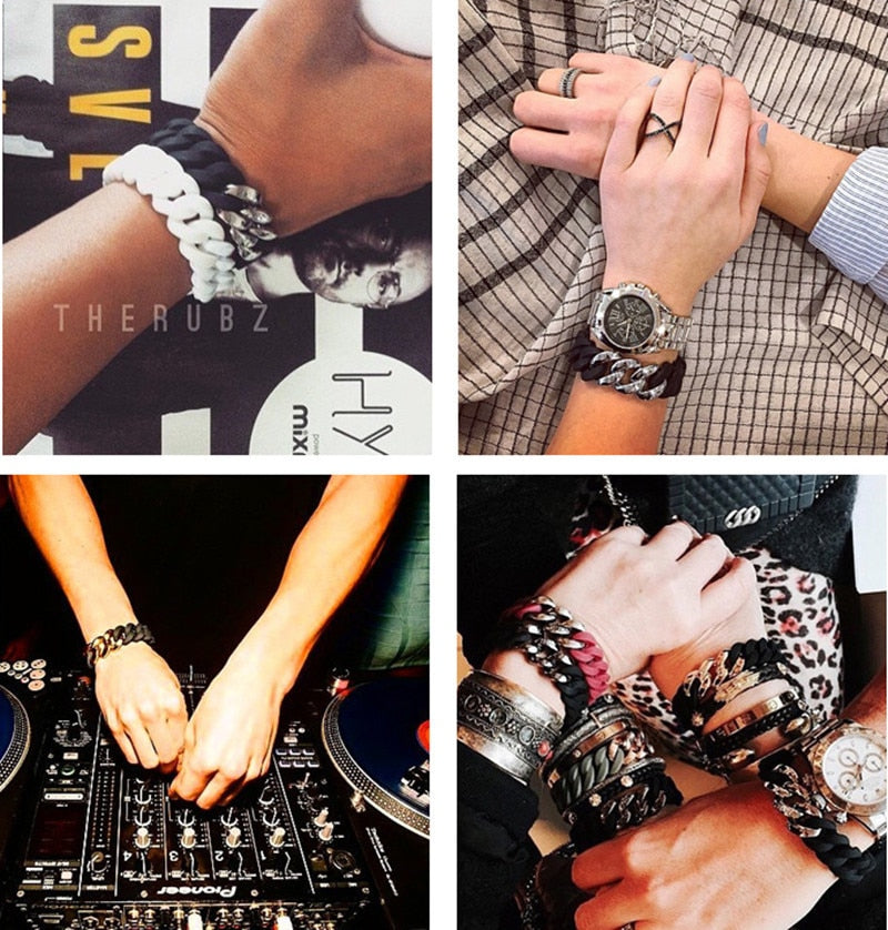 Silicone Twist Energy Chain Bracelet