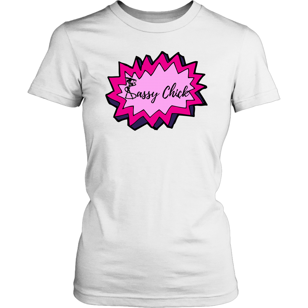 Sassy Power Women's Unisex T-Shirt - White | Shop Sassy Chick