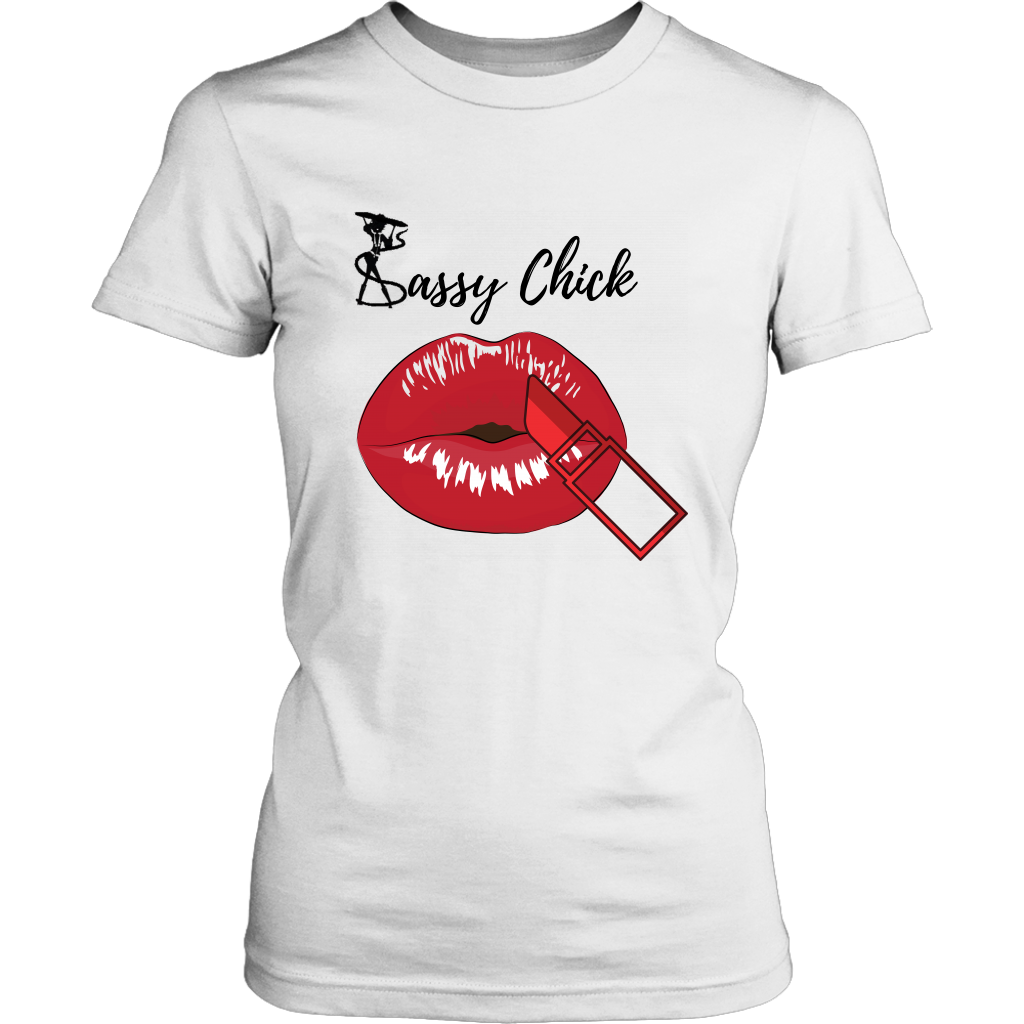 Red Kiss Women's Unisex T-Shirt - White | Shop Sassy Chick