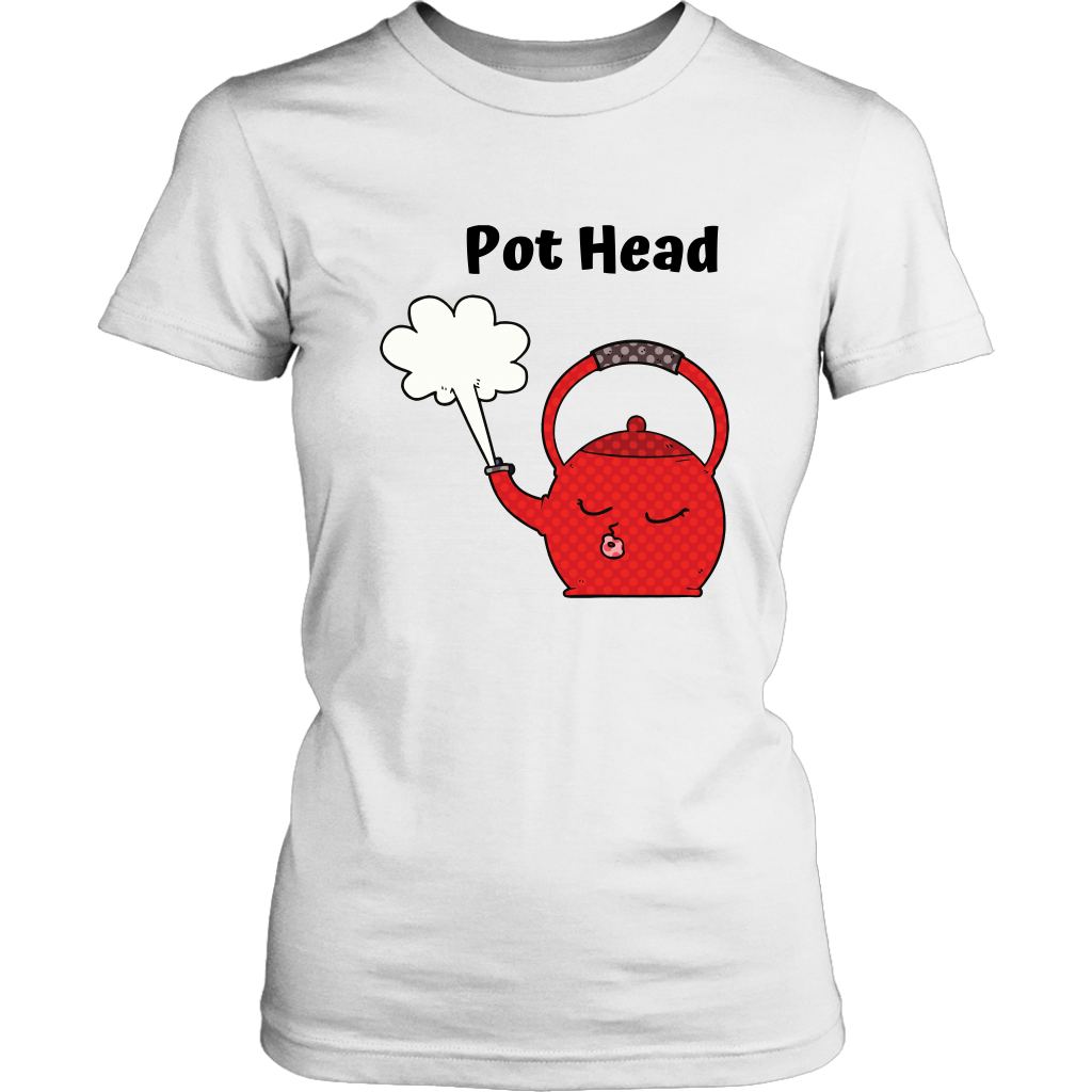 Pot Head Women's Unisex T-Shirt - White | Shop Sassy Chick