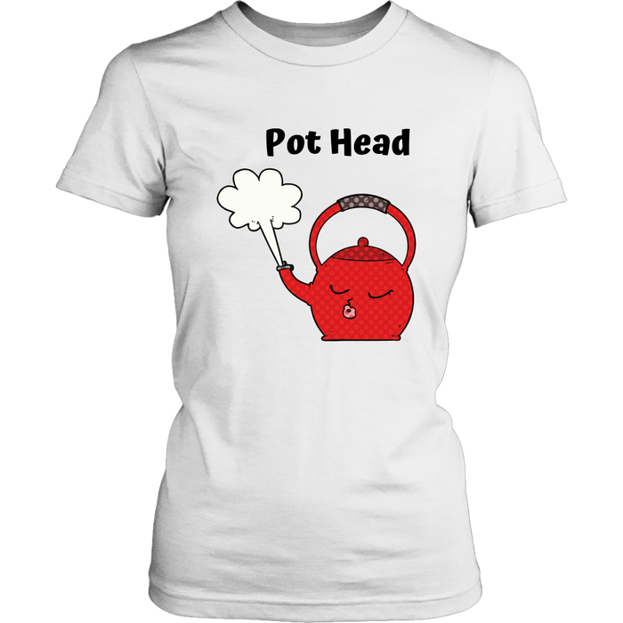 Pot Head Women's Unisex T-Shirt - White | Shop Sassy Chick