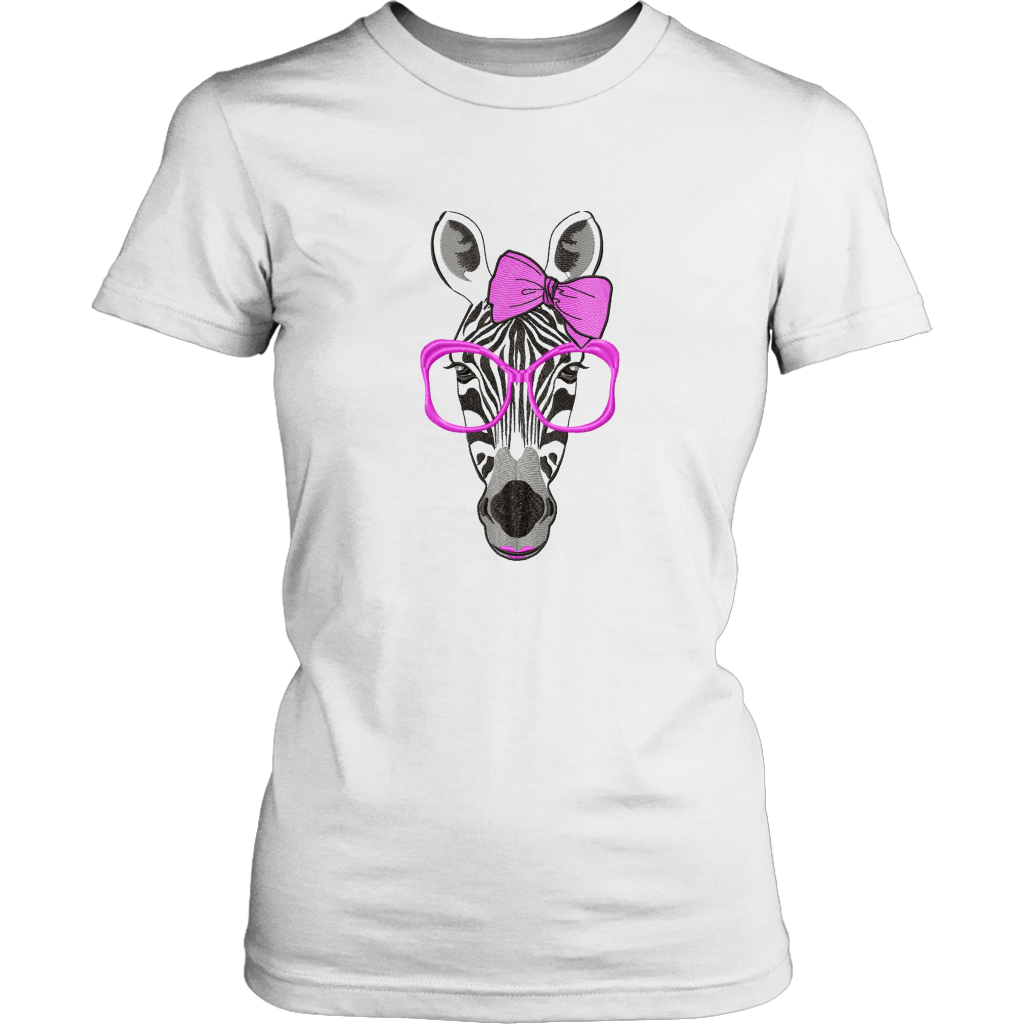 Zebra Women's Unisex T-Shirt - White | Shop Sassy Chick