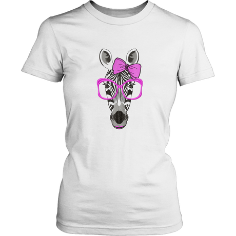 Zebra Women's Unisex T-Shirt - White | Shop Sassy Chick