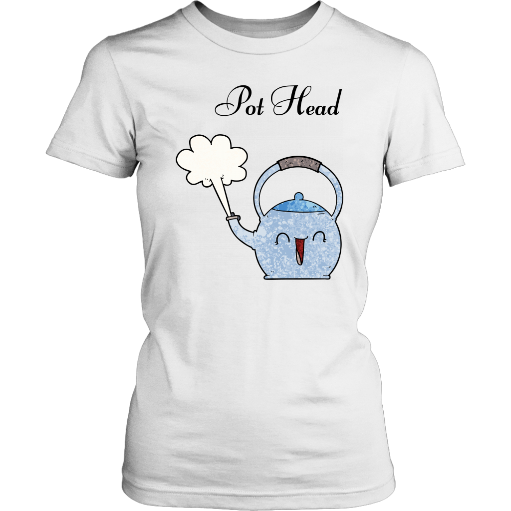 Pot Head Women's Unisex T-Shirt - White | Shop Sassy Chick