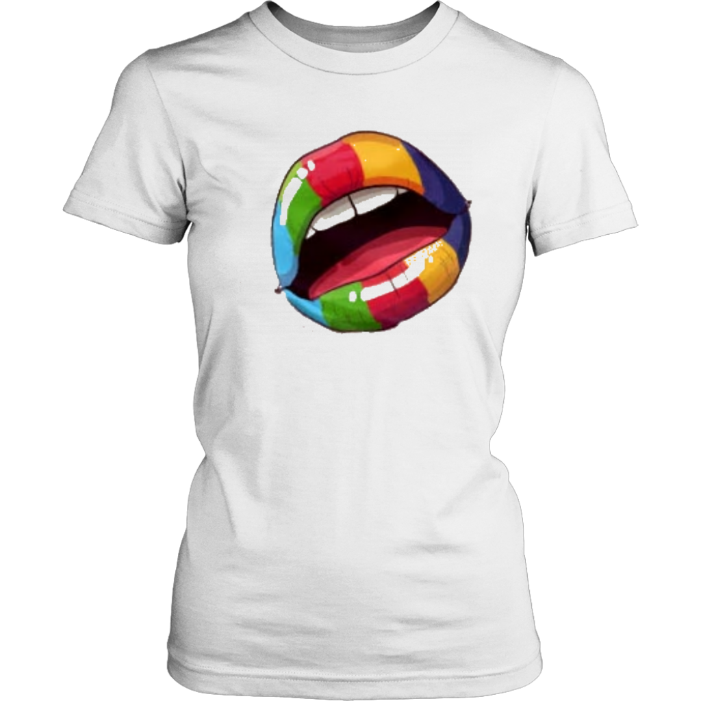 Rainbow Mouth Women's Tee - Shop Sassy Chick