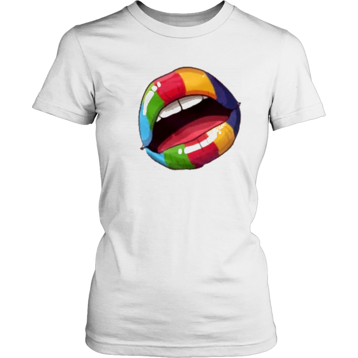 Rainbow Mouth Women's Tee - Shop Sassy Chick