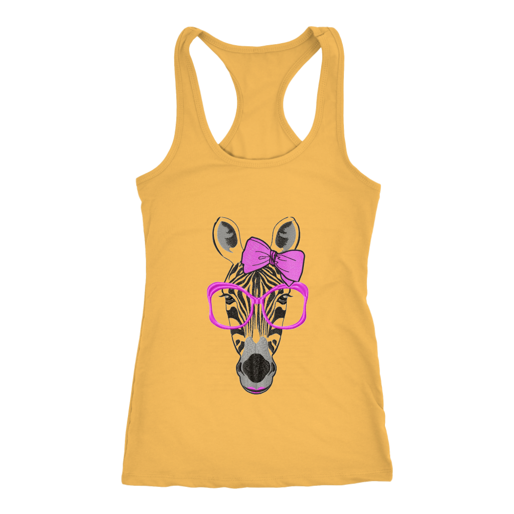 Zebra Racerback Tank Top- Yellow | Shop Sassy Chick