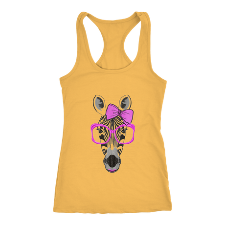 Zebra Racerback Tank Top- Yellow | Shop Sassy Chick