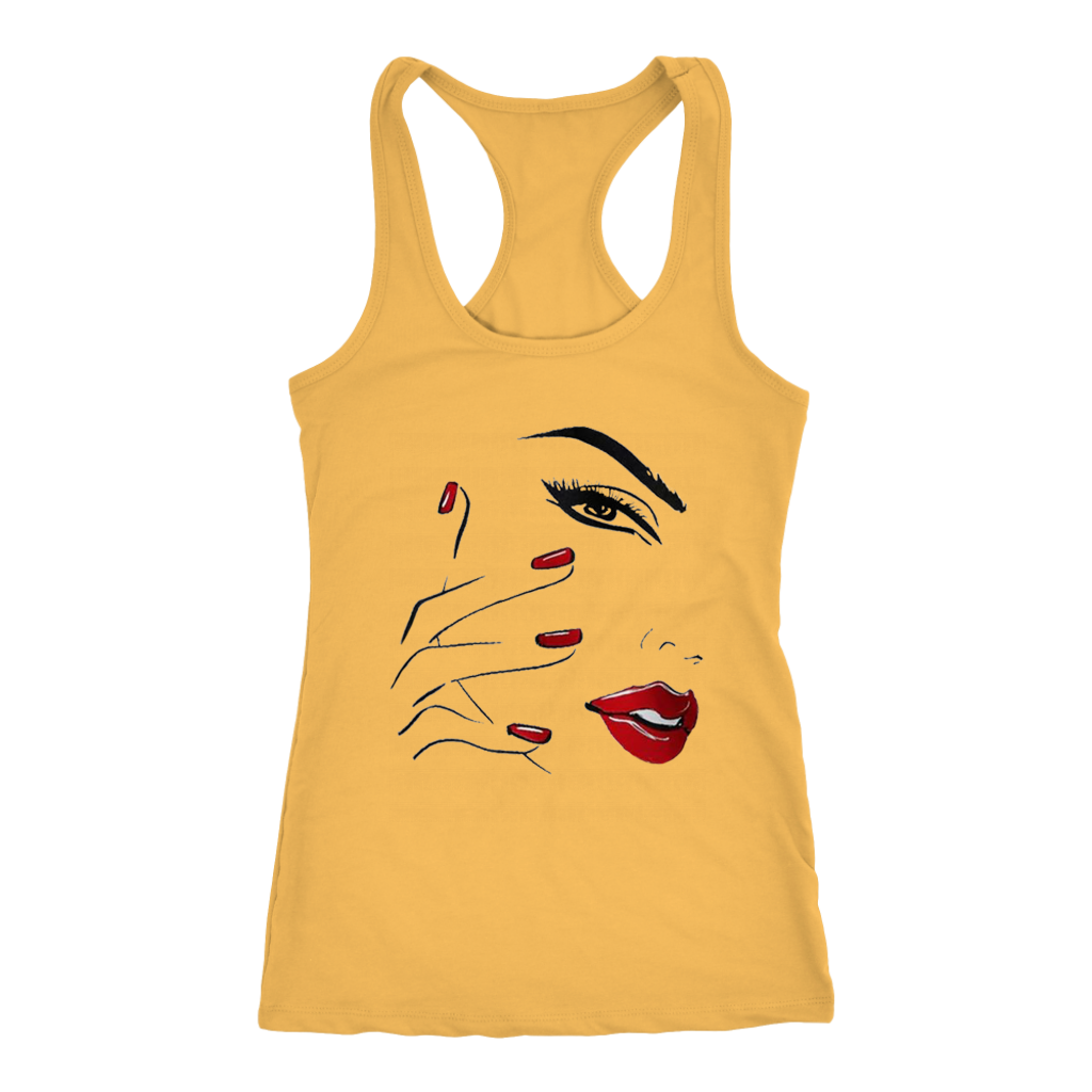 Red Nail Lips Tanks - Shop Sassy Chick