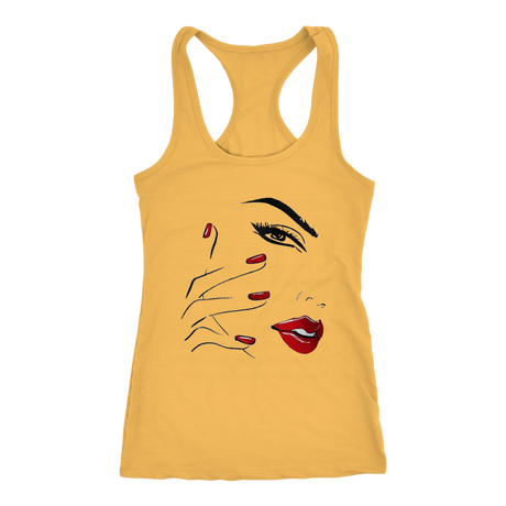 Red Nail Lips Tanks - Shop Sassy Chick