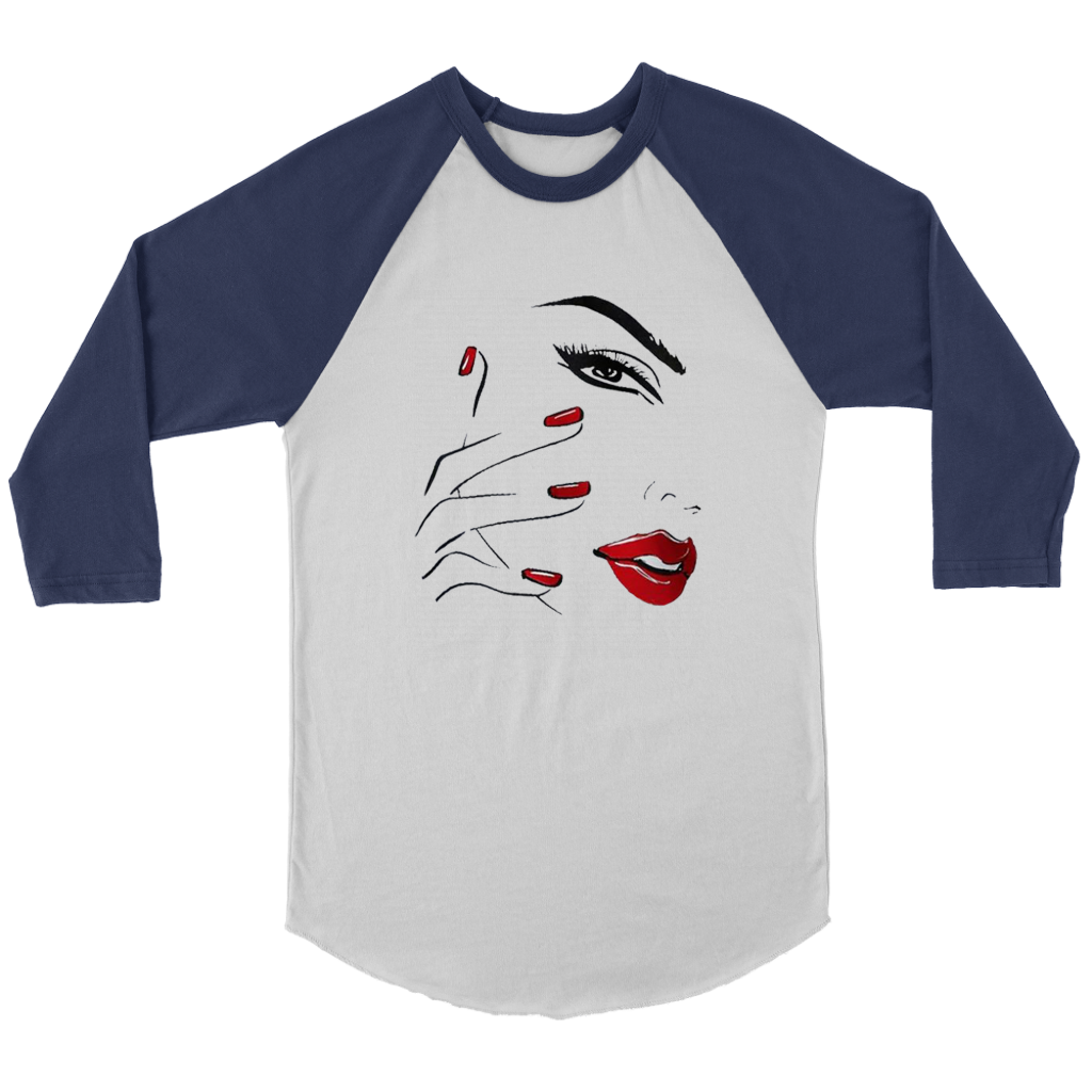 Red Nail Lips Long Sleeves - Shop Sassy Chick