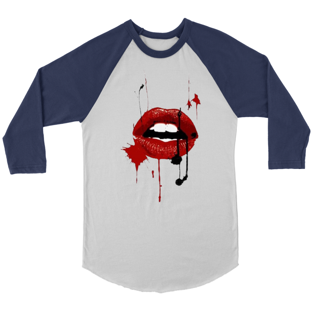 Black Red Lips Long Sleeves - Shop Sassy Chick
