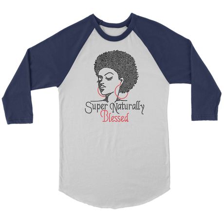 Long Sleeve Super Natural Blessed - Navy | Shop Sassy Chick