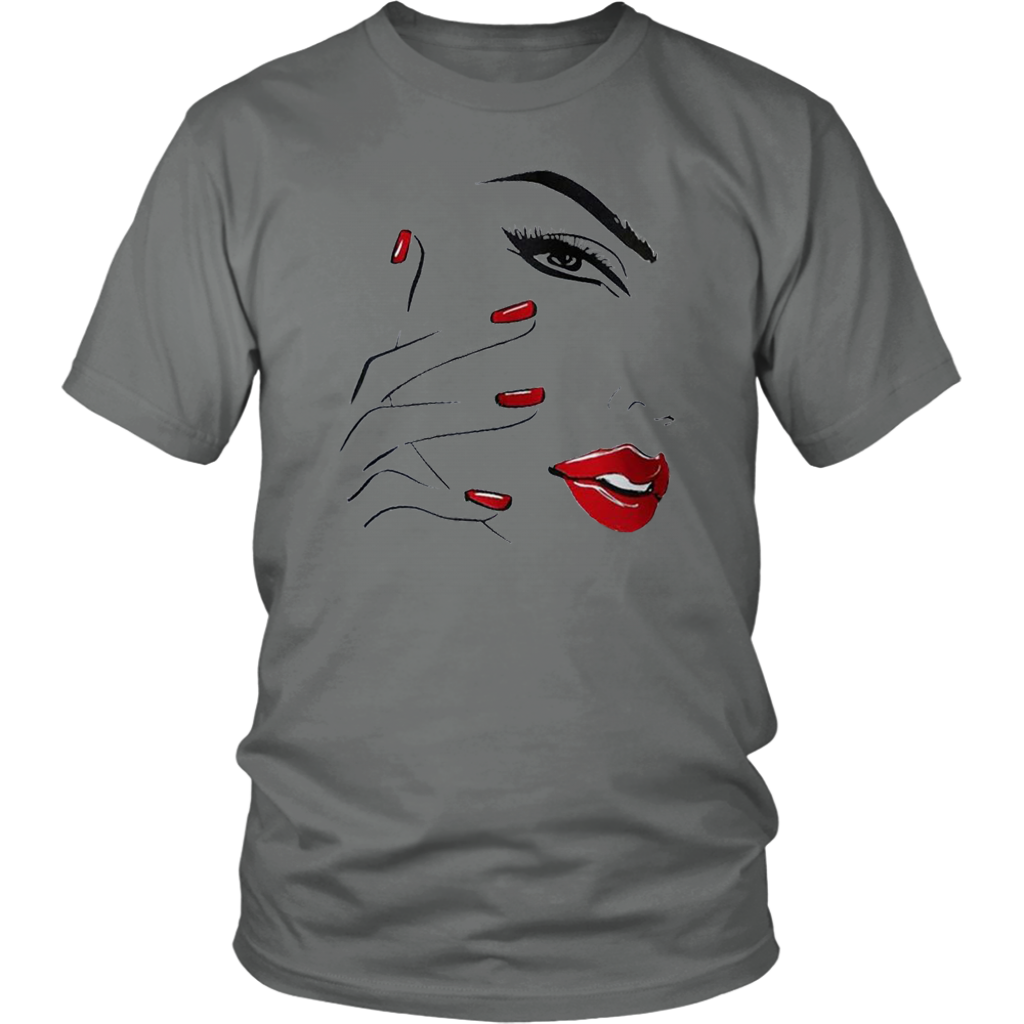 Red Nail Lips T-Shirt - Shop Sassy Chick