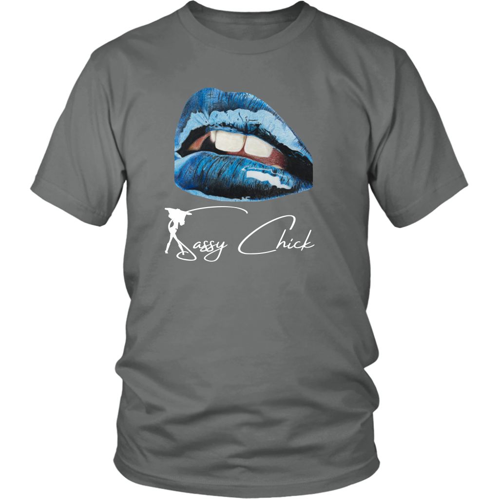 Blue Lips T-Shirt - Shop Sassy Chick