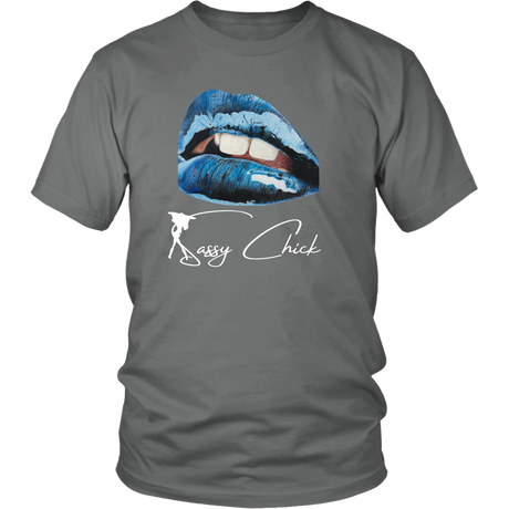 Blue Lips T-Shirt - Shop Sassy Chick