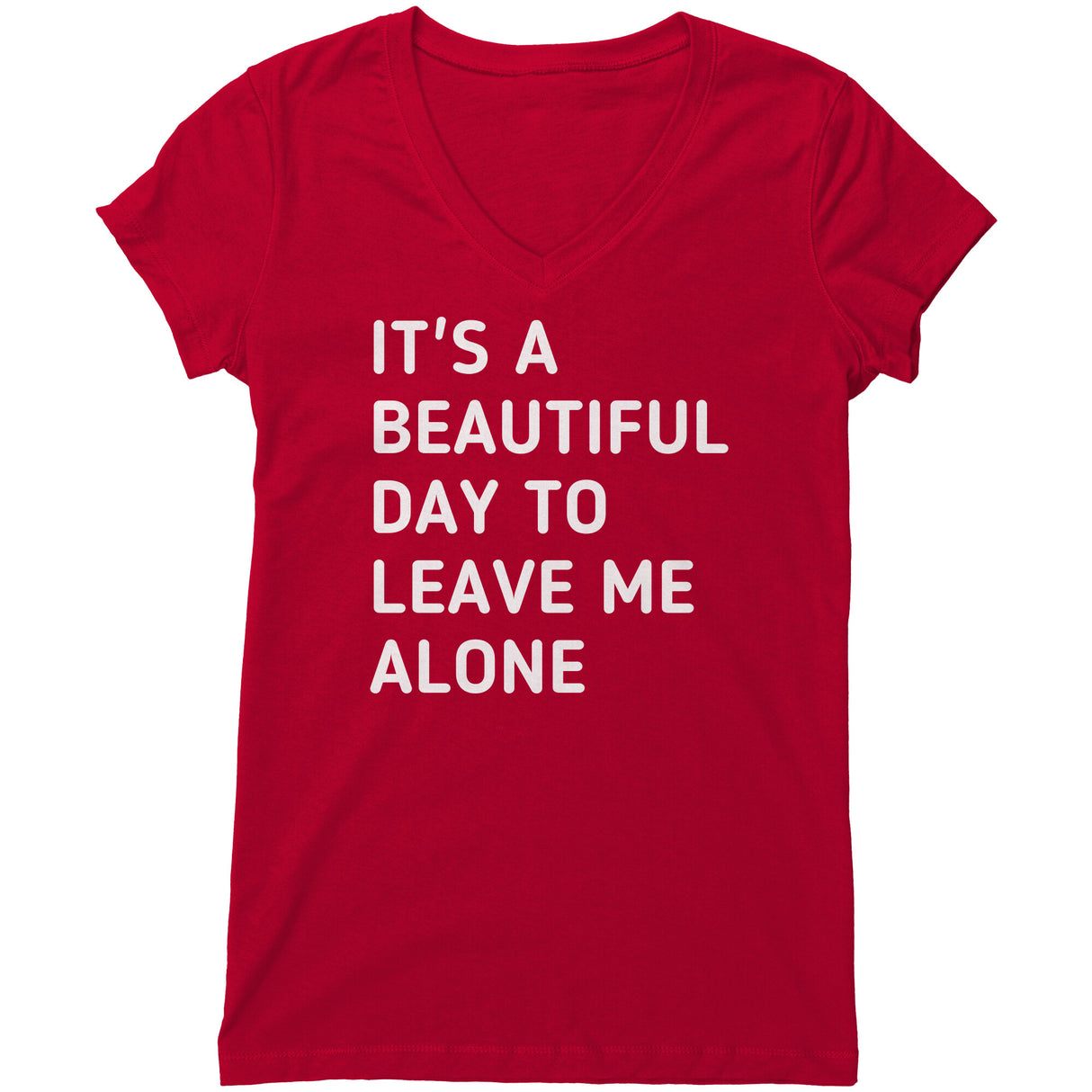 "Leave Me Alone 2" V-neck Shirt