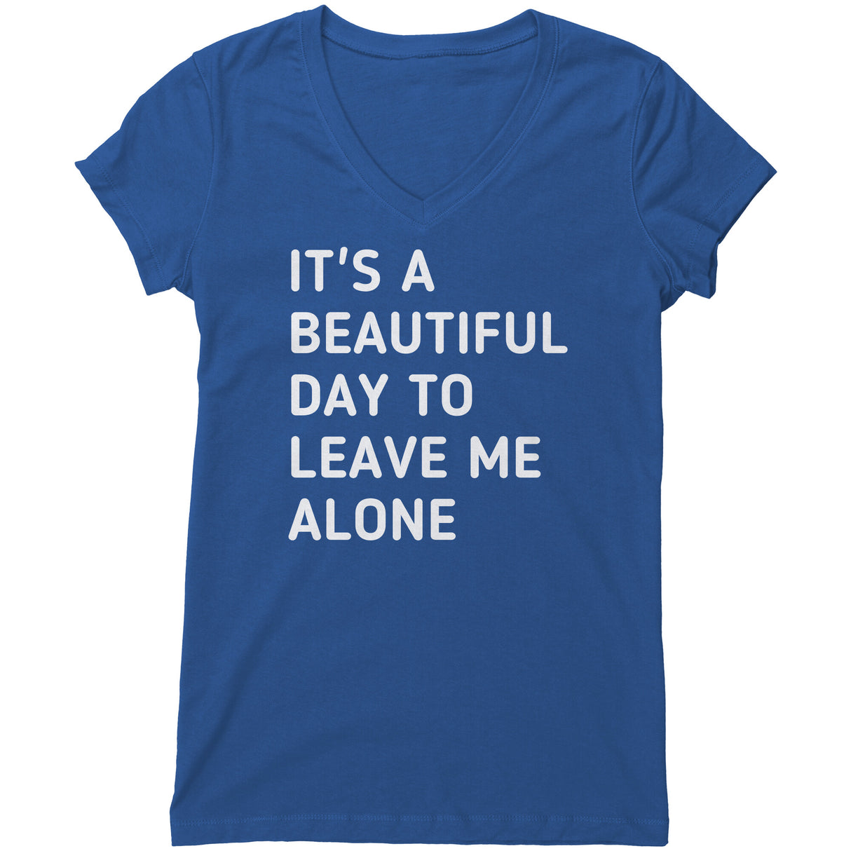 "Leave Me Alone 2" V-neck Shirt