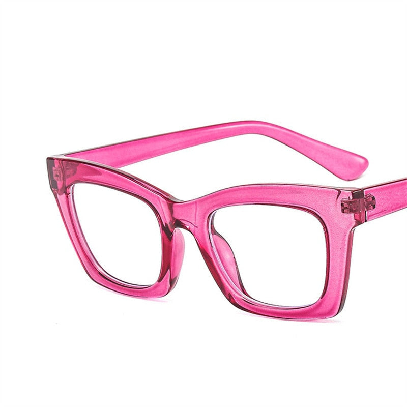 Pink Frame Leopard Tea Vision Care Eyeglasses