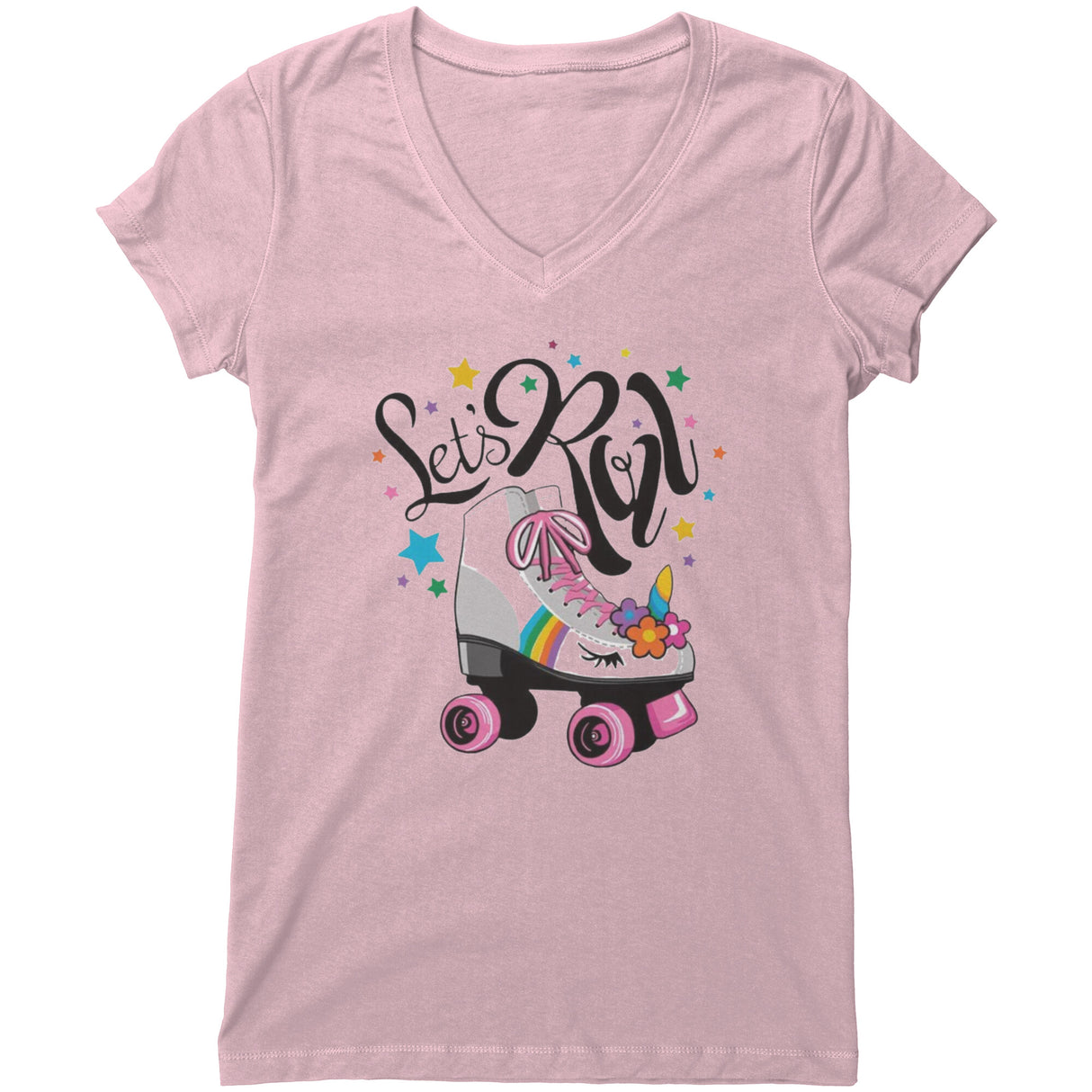 Let's Roll V-neck Shirt