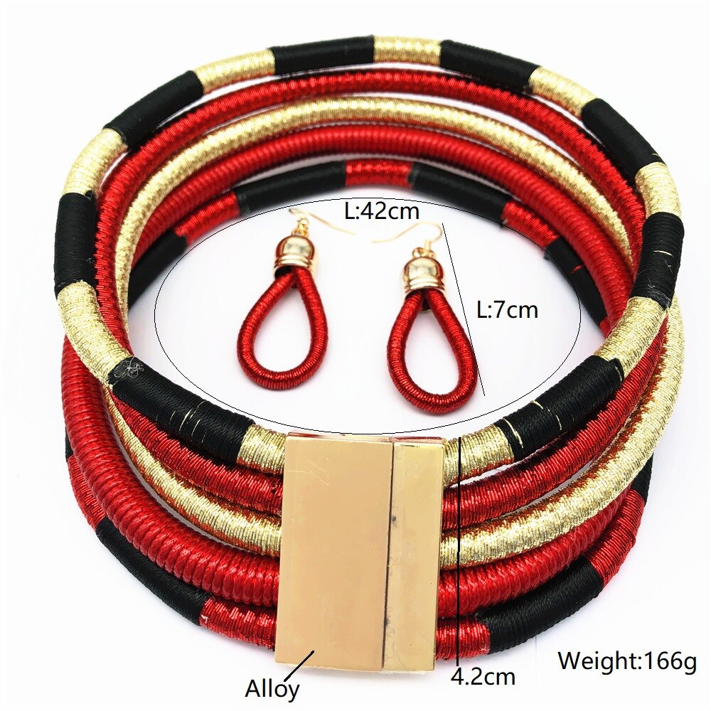 Size of Multi-layer Woven Jewelry Set