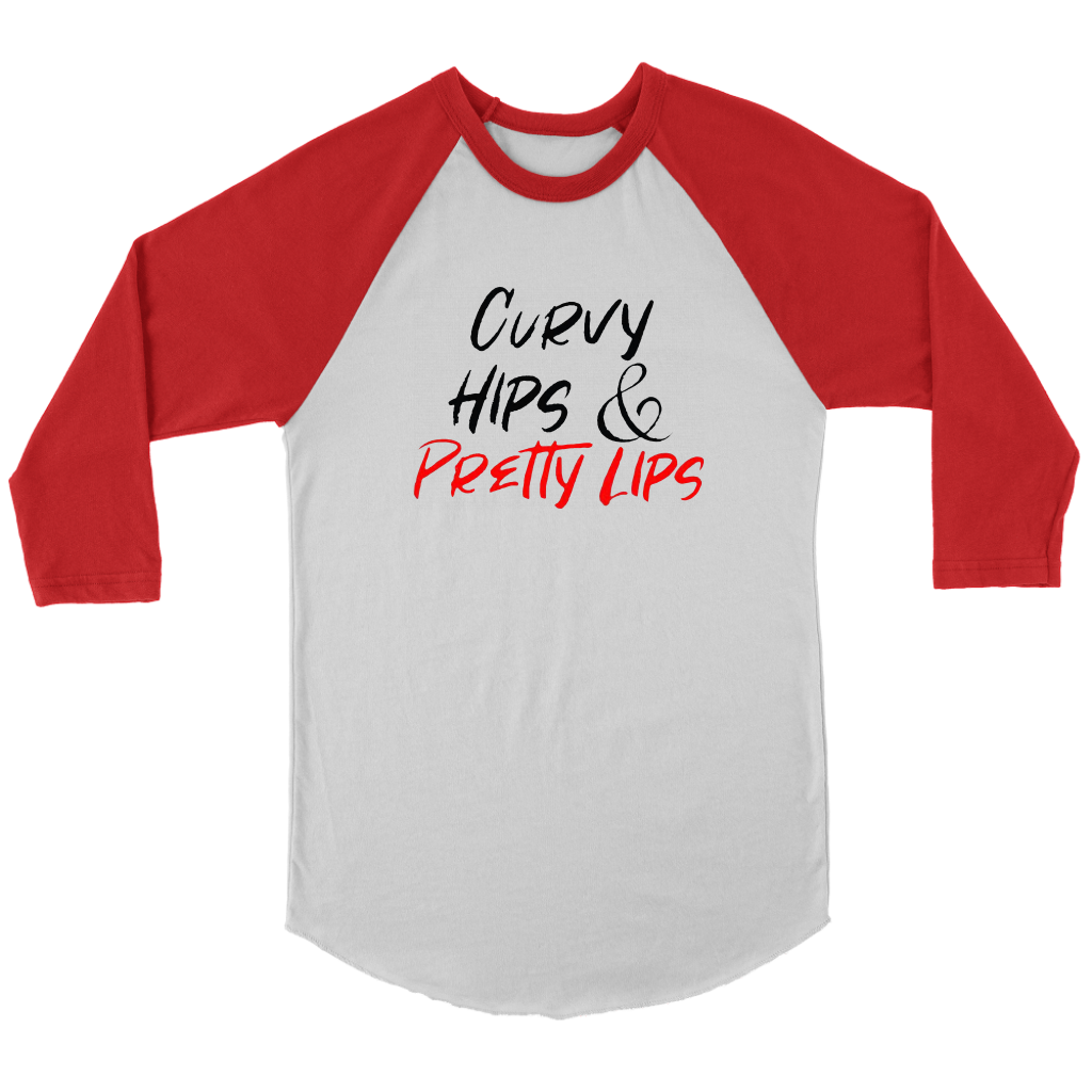 Curvy Hips & Pretty Lips Long Sleeves - Shop Sassy Chick