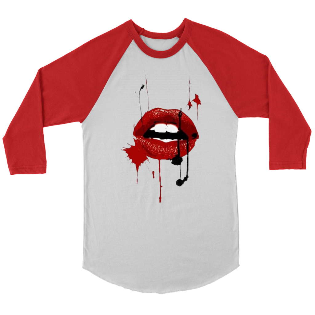 Black Red Lips Long Sleeves - Shop Sassy Chick