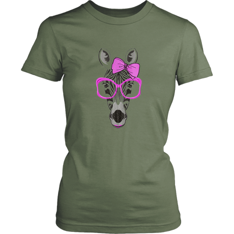 Zebra Women's Unisex T-Shirt - Fatigue | Shop Sassy Chick