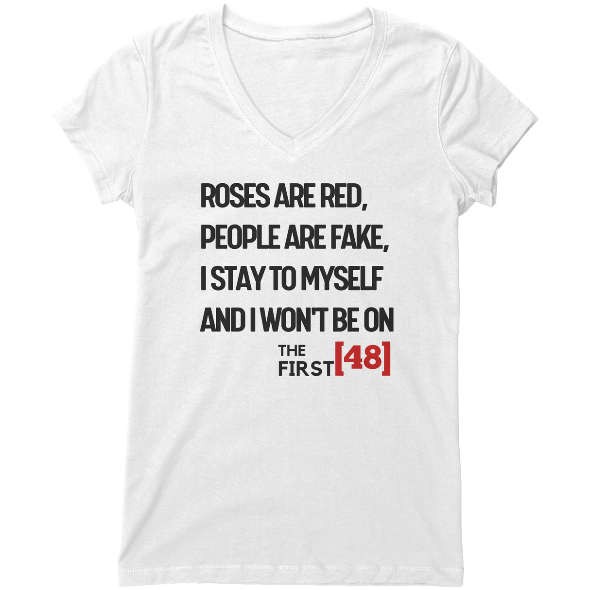"Roses Are Red" V-neck Shirt