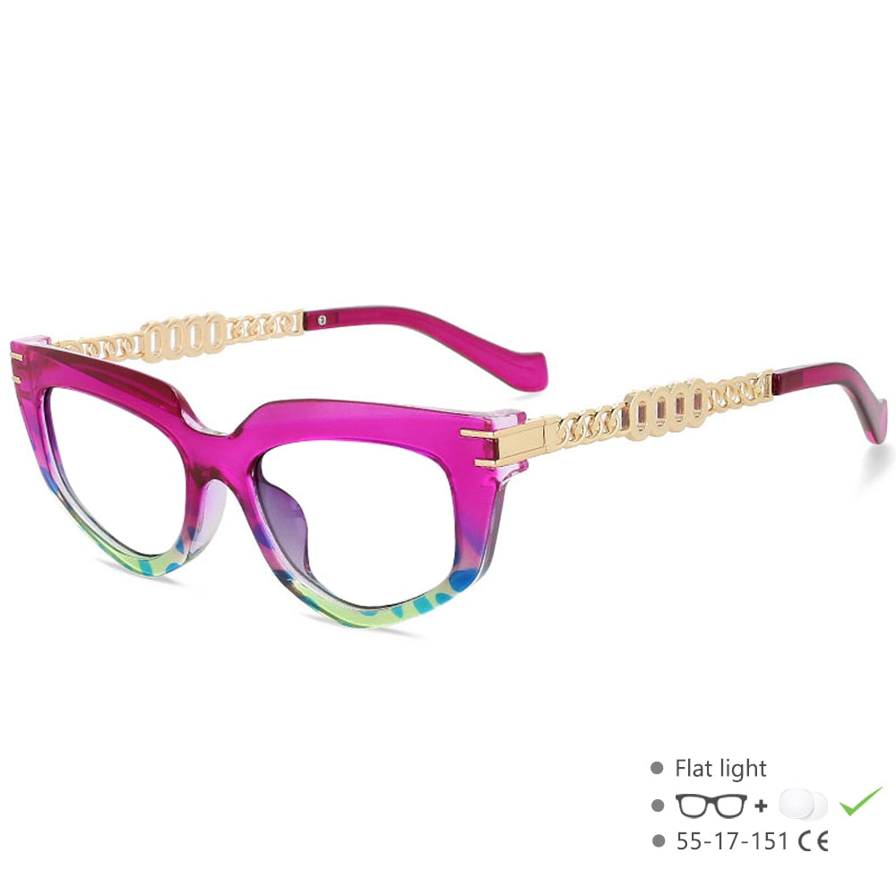 Metal Hollow Chain Presbyopic Glasses