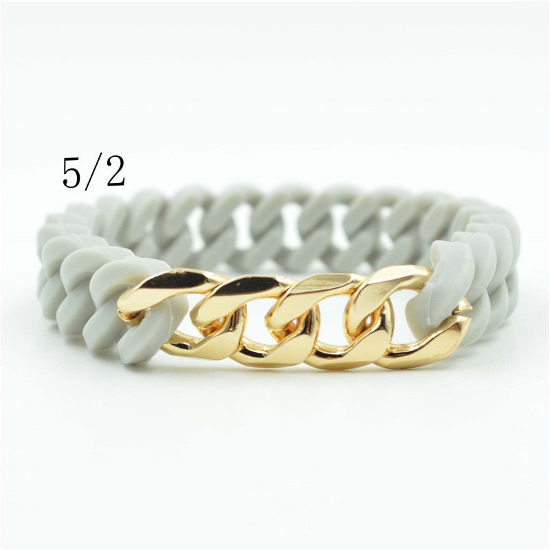 Silicone Twist Energy Chain Bracelet