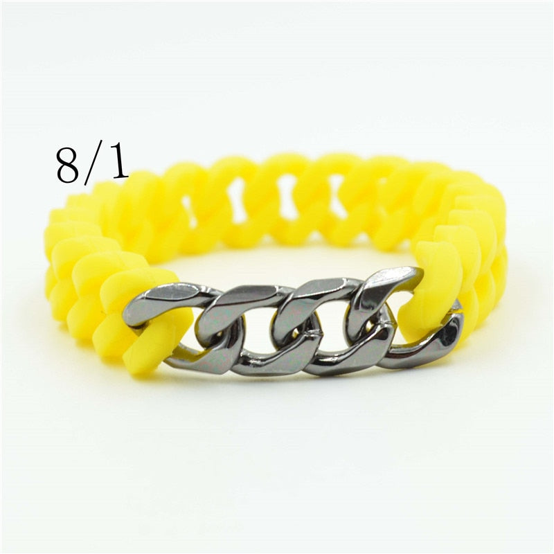 Silicone Twist Energy Chain Bracelet