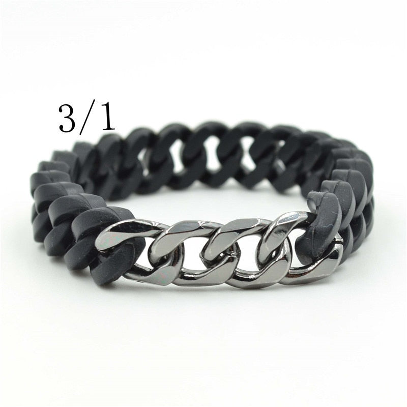 Silicone Twist Energy Chain Bracelet