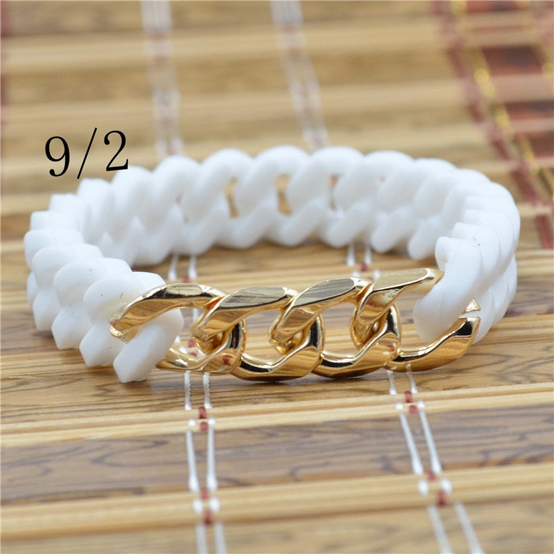 Silicone Twist Energy Chain Bracelet