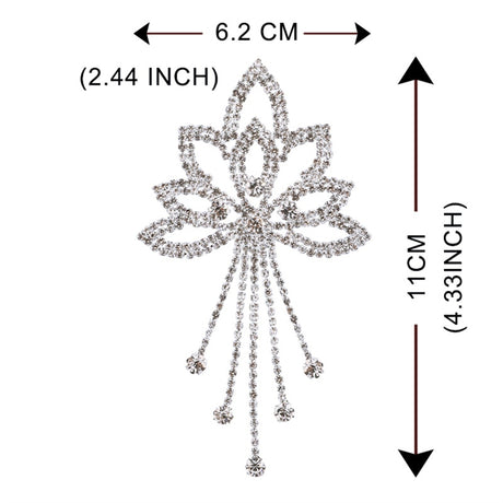 Sparkling Glass Sewn Rhinestone Crystal Patch