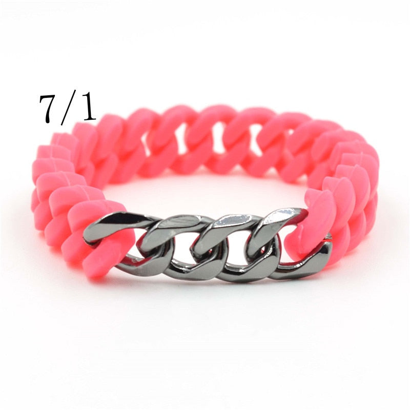 Silicone Twist Energy Chain Bracelet
