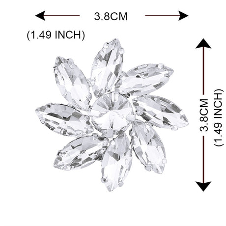 Sparkling Glass Sewn Rhinestone Crystal Patch