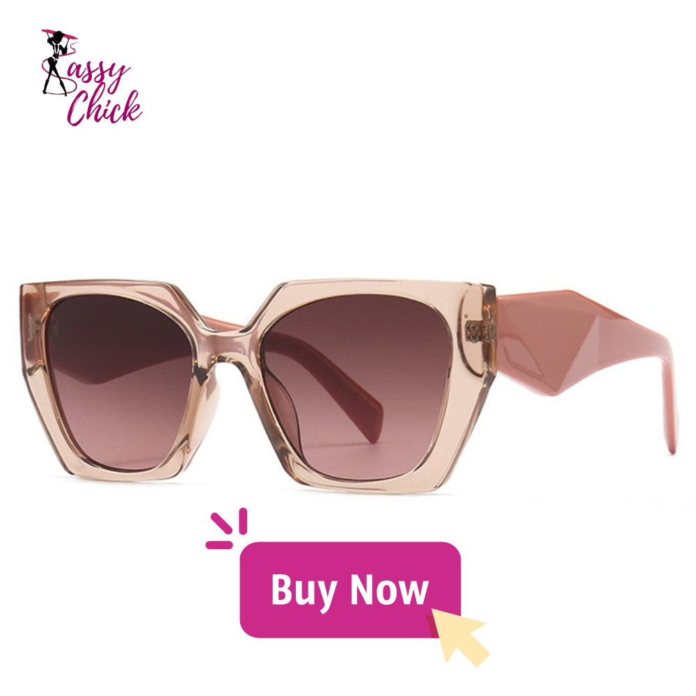 Retro Polygon Cat Eye Colorful Sunglasses